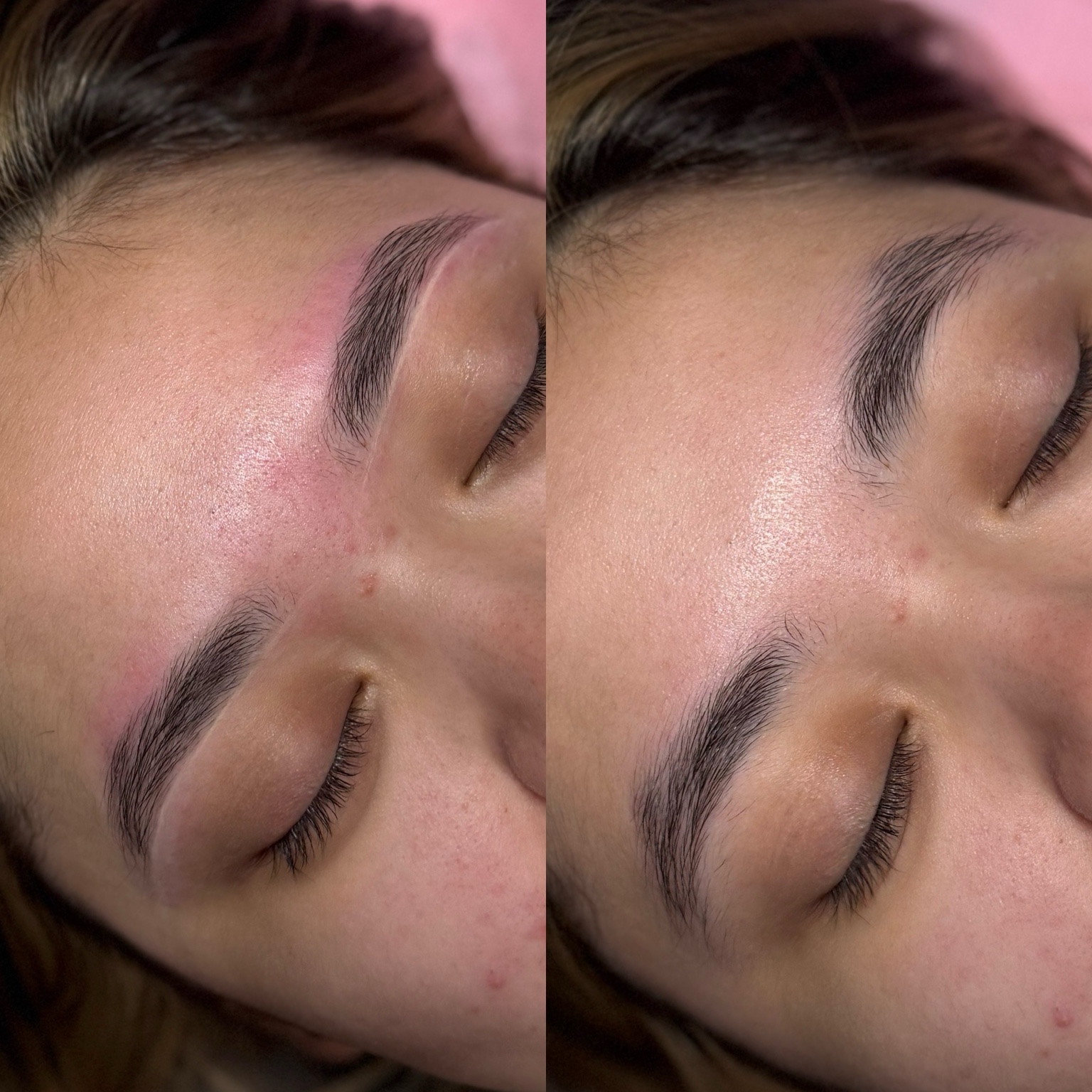 Brow shaping result