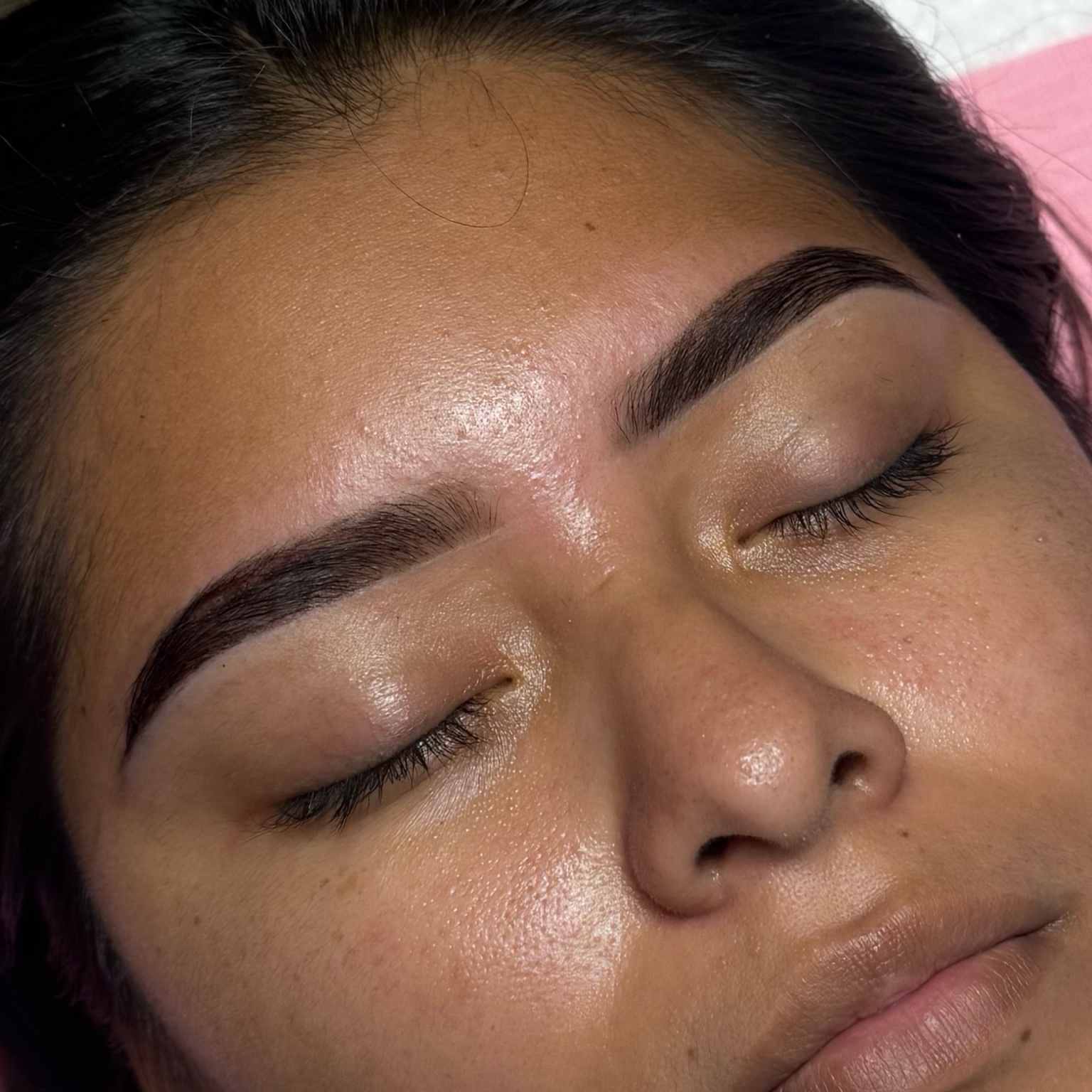 Defined brow tint result